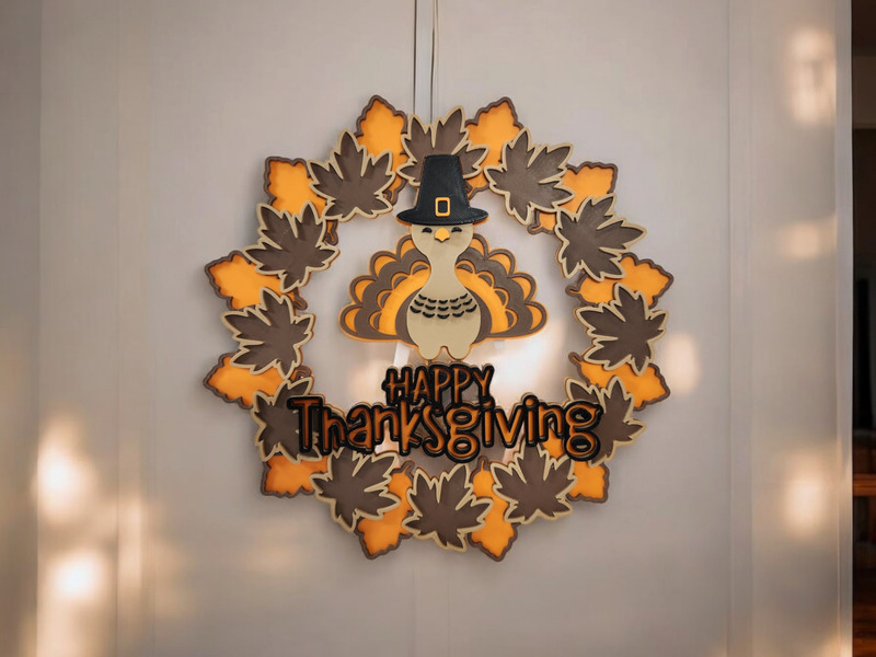 Happy Thanksgiving Wreath