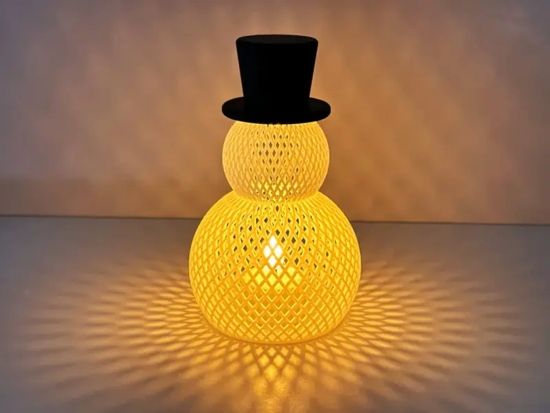Mesh Snowman Tealight