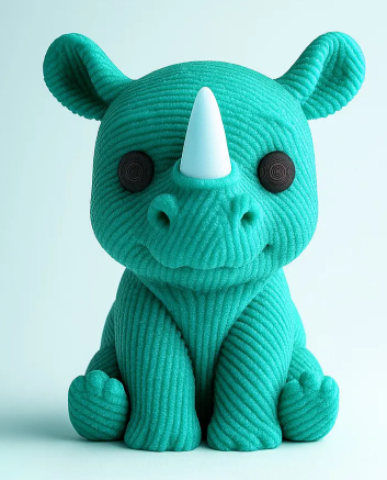 Knitted Rhino